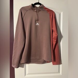 Adidas Two-Tone Moisture Wicking Long Sleeve Shirt
